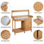 Garden Wood Potting Bench 100% Fir Wood-66346150
