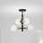 Glass Semi Flush Mount