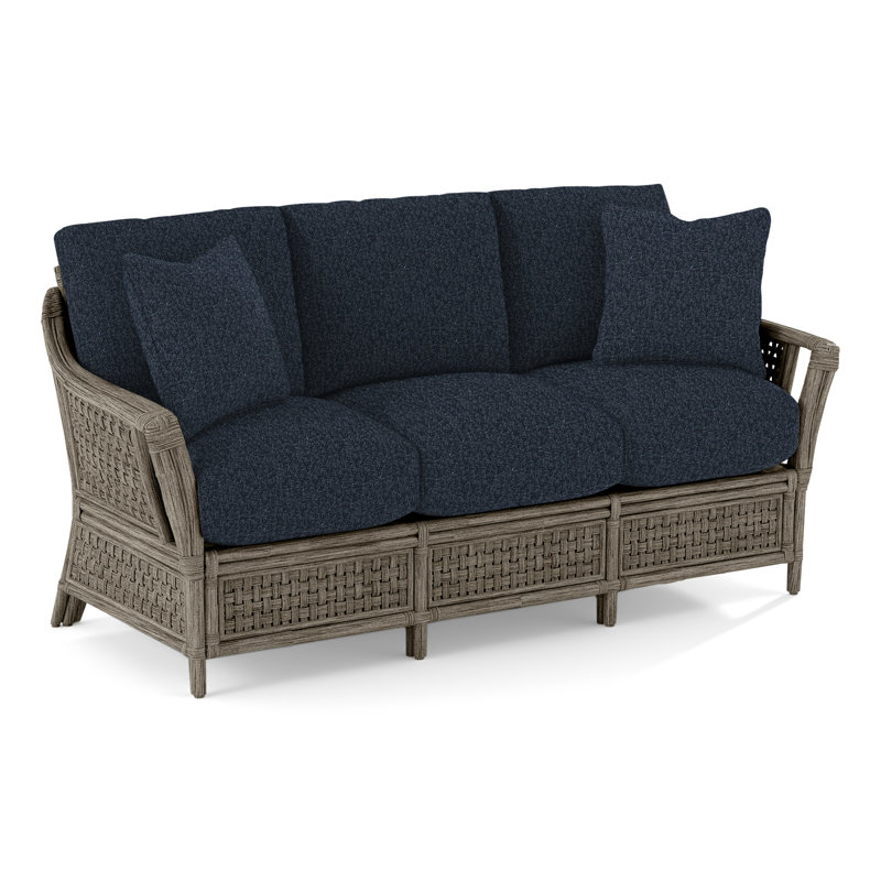 Boca Sofa, Stone Hearth, Frond Blue