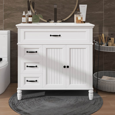 Meuble-lavabo avec tiroirs 36 po, 36 po
