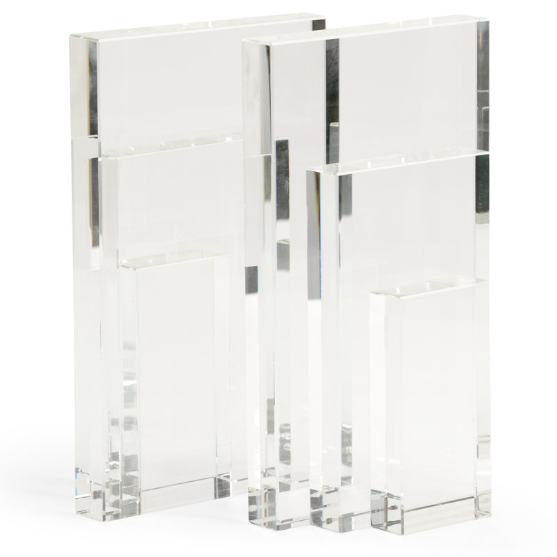 Serre-livres cristal