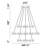 Netto 33 - Light Dimmable LED Tiered Chandelier