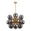 Lustre linéaire moderne à 18 lumières Spoutnik pour salle à manger-129099371