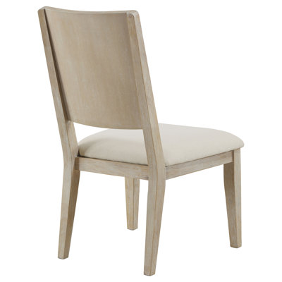 Trofello Cushioned Dining Side Chair White Washed (Set Of 2)
