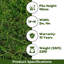  Brenten 40mm Super Soft, Premium, Pet-Friendly Artificial Grass-2m(6'6") X 4m(13'1")-8m²