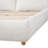 Boucle Fabric Upholstered Platform Bed with Two Removable Pillow Headboard-383159657-393879874