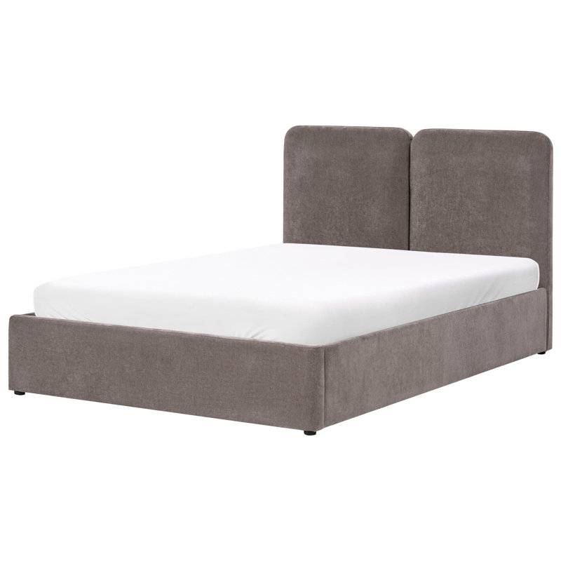 Upholstered Ottoman Storage Bed, European Double (140 x 200 cm), Taupe