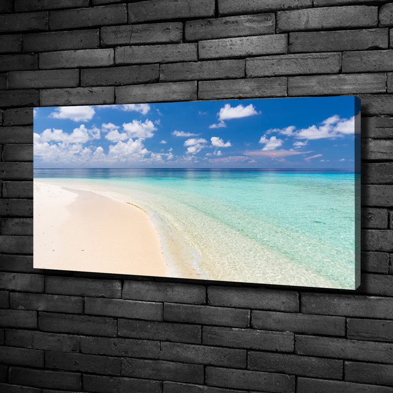Beach In Maldives - Wrapped Canvas Print