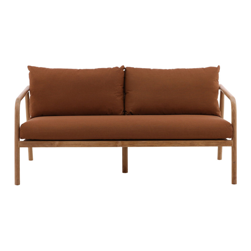 Aimee 65" Wide Outdoor Sofa, Sienna
