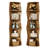 6-Tier Modern Farmhouse Corner Bookshelf With Wavy Side Design For Living Room & Bedroom-145118200