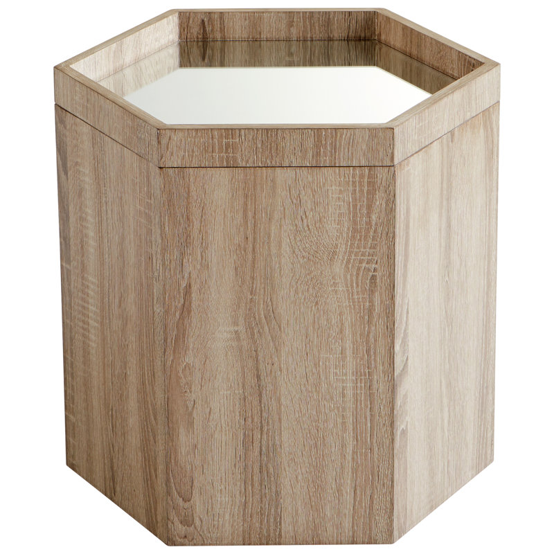 Honeycomb End Table, 18" H x 18.25" W x 15.75" D