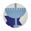 Sous-verres Hanukkah Menorah
