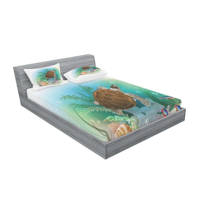 Microfiber Sheet Set, Queen Sheet + Fitted Sheet + 2 Pillowcases