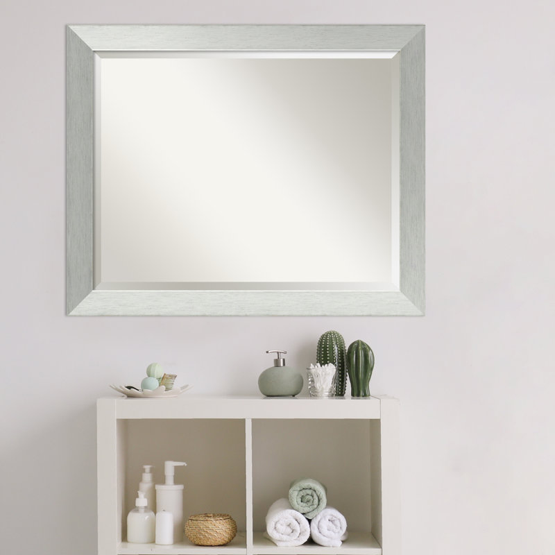 Moderm et miroir contemporain, H 26 po x l 32 po