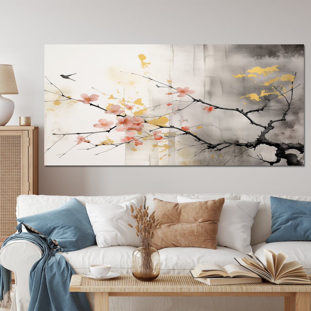 Asian Art Sumi Blossom I - Asian Art Wall Art Winston Porter 
