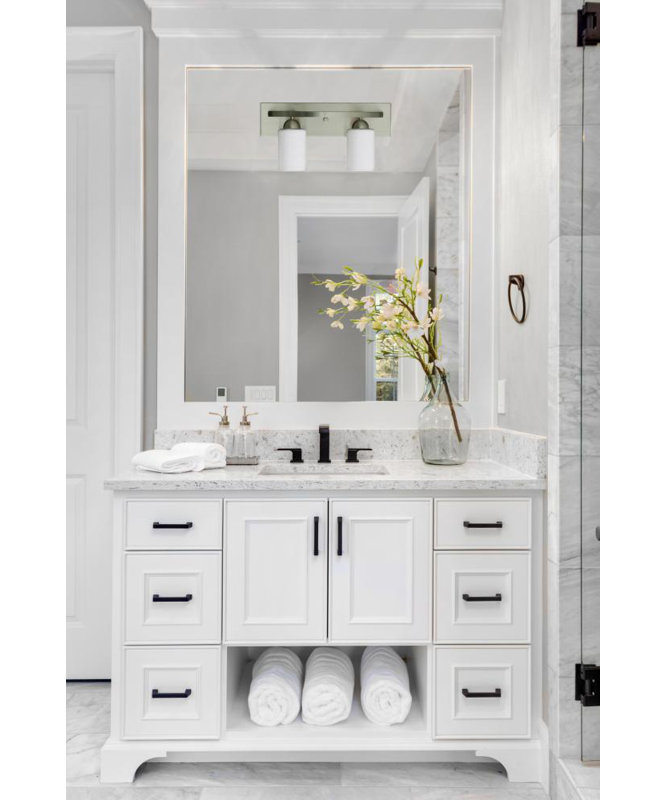 Éclairage pour meuble-lavabo à intensité variable Aimilia, Acier, 2