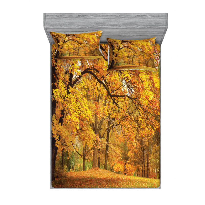 Microfiber Sheet Set, Queen Sheet Set with Fitted Sheet
