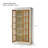 Freestanding Pantry Cabinet With Glass Door, Farmhouse Display Cabinets With Adjustable Shelevs, Curio Cabinet With Lattice Window-595396815