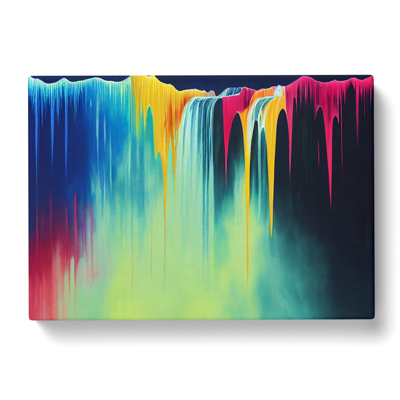 Dripping Waterfall Vol.4 - Wrapped Canvas, 35cm H x 50cm W x 3cm D