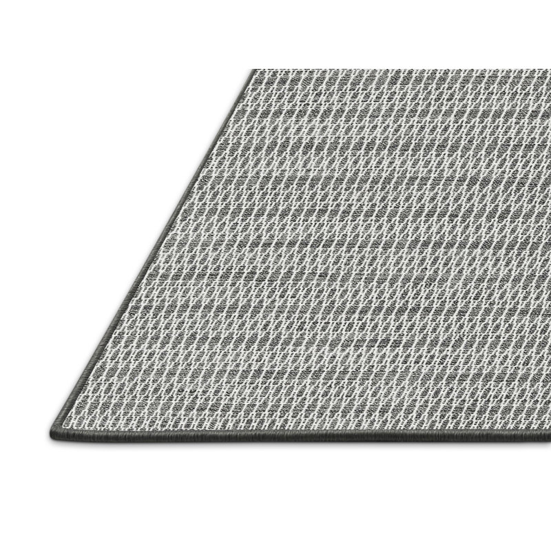 Tapis gris contemporain Seekonk, Rectangle de 3 pi x 5 pi