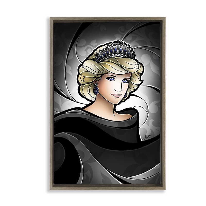 Cadre flottant princesse royale par Mandie Manzano, Cadre flottant orme Montalcino, H 25 po x l 17 po