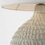 AERIN Morava 17" Hand Carved Table Lamp in Volcanic White with Linen Shade