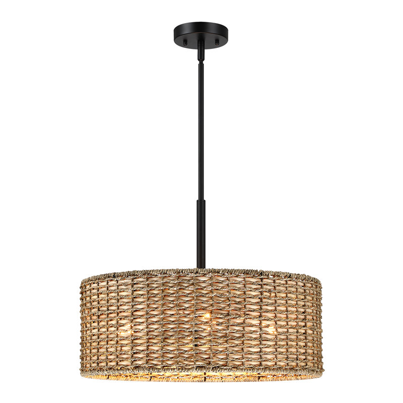 Cardale 4 - Light Dimmable Drum Chandelier