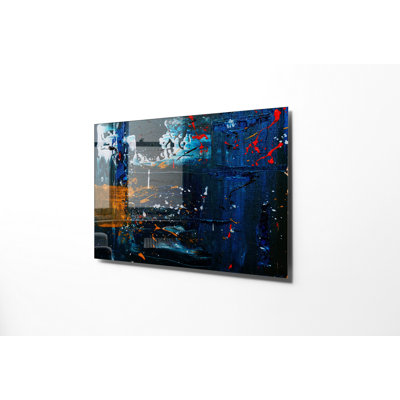 Elegant Tempered Glass Painting, 17.7 x 25.6 inches | 100% Tempered Glass, Thickness: 0.16 inches | Stunning Wall Art for Home Decor, Perfect for Living Room, Bedroom & Office Spaces, Durable & Easy to Clean