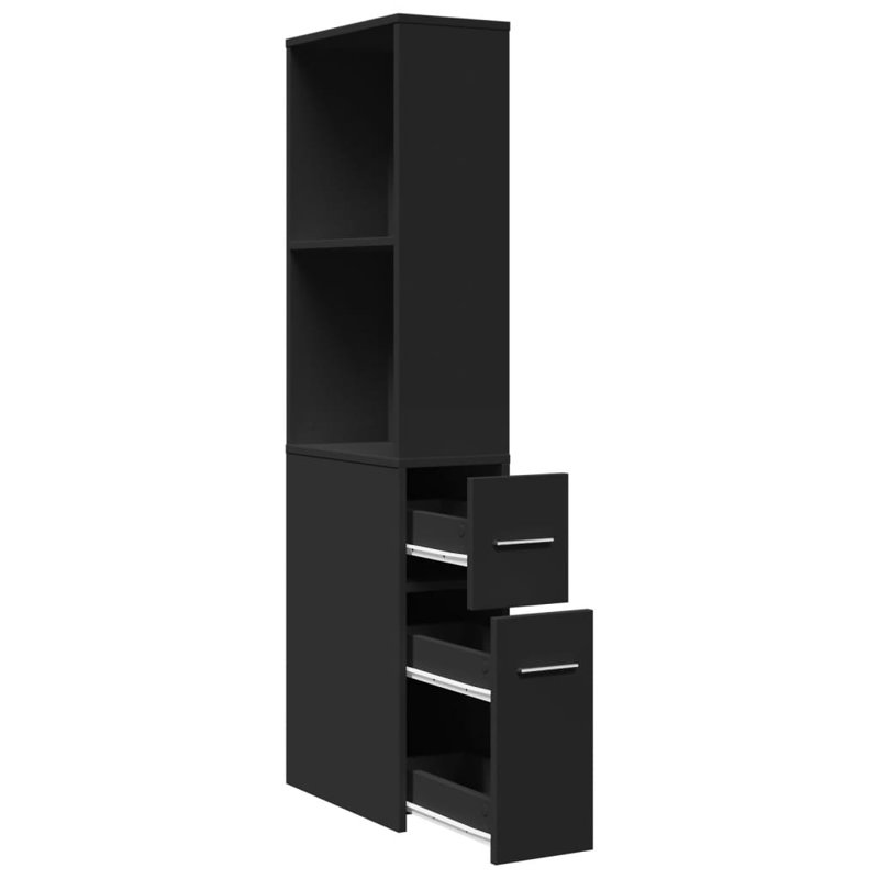 Damariscotta Bathroom Cabinet, Black