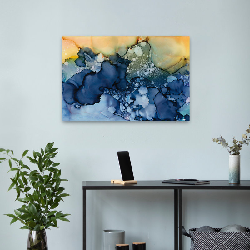 Coastal Manipulated Blue I, 24" H x 16" W