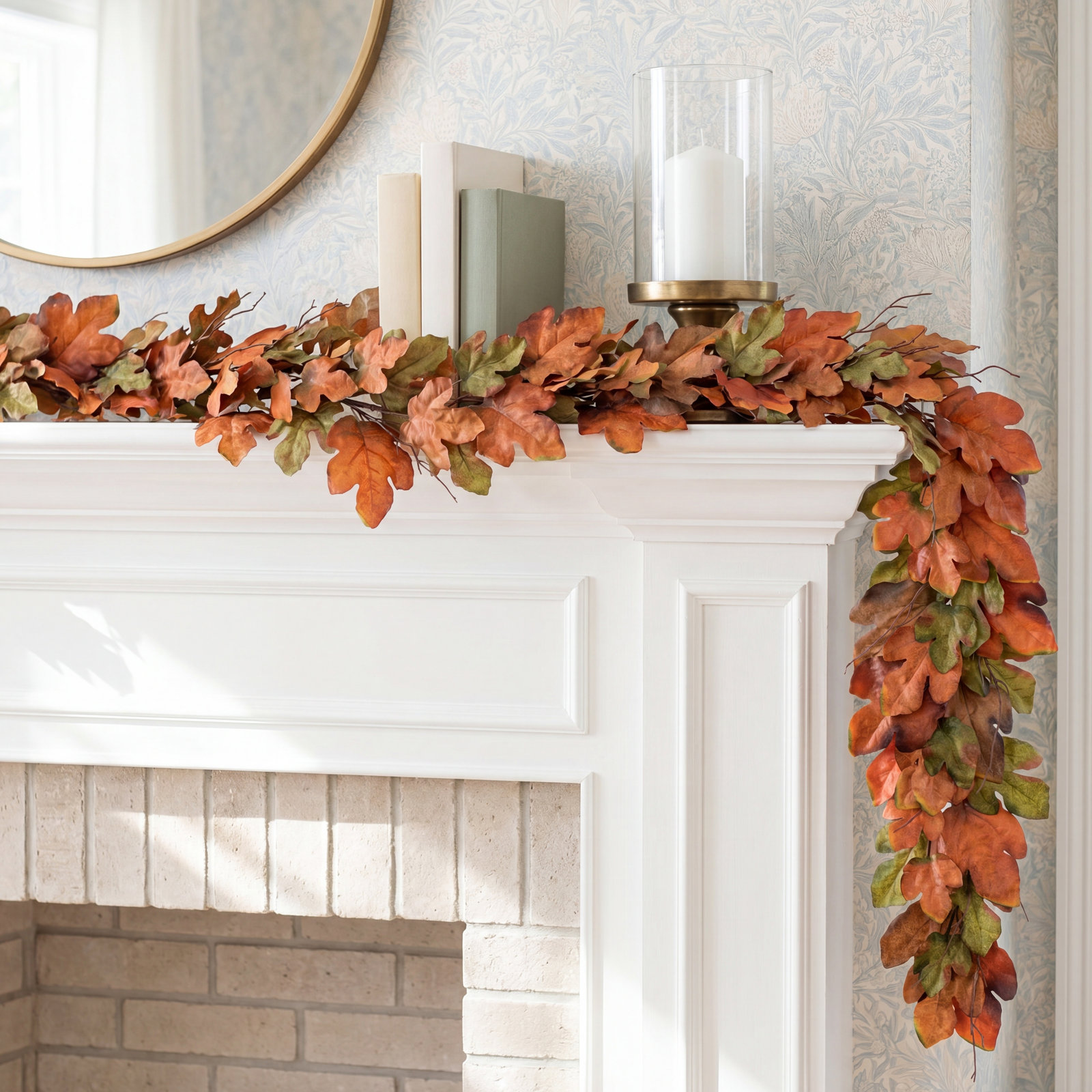 72'' in. Faux Oak Garland