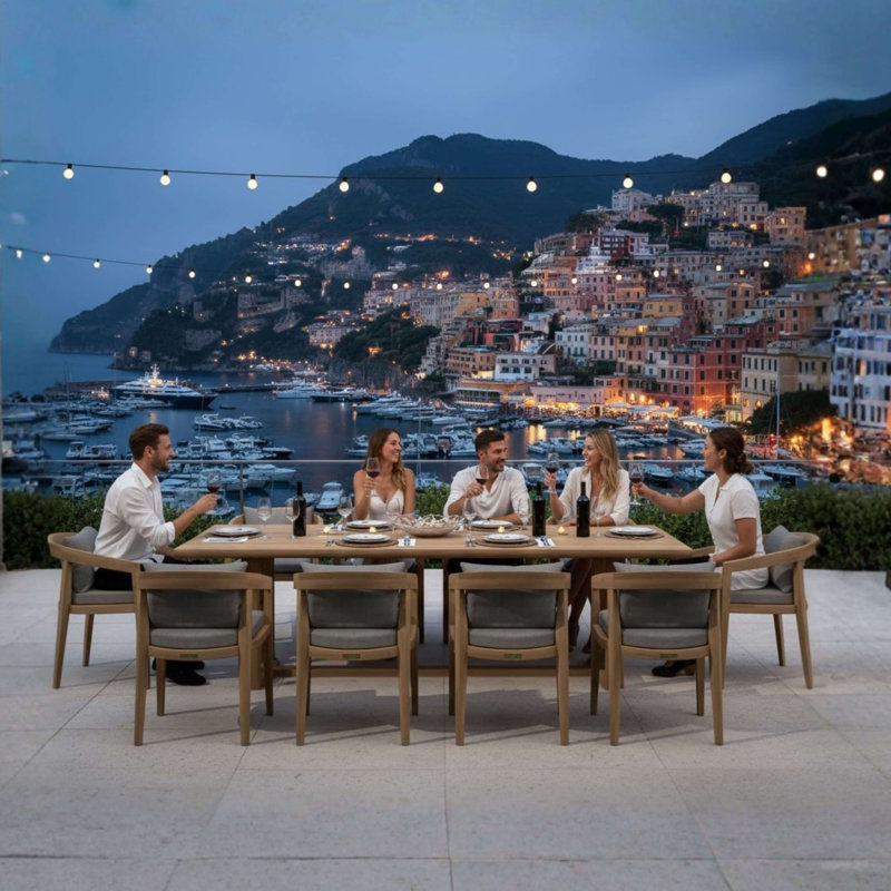 SET-368 11-pc Toscana Dining Table Set
