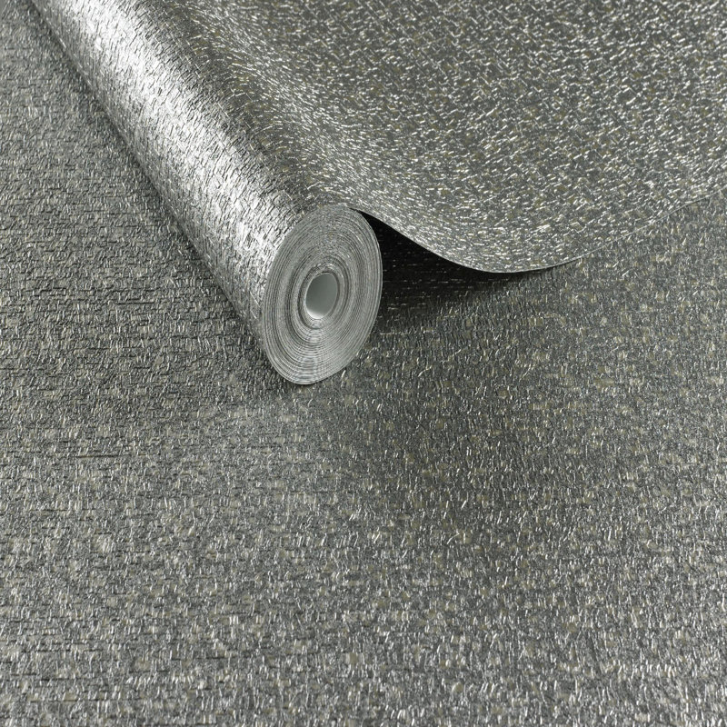 Boutique Confetti Wallpaper, Charcoal/Pale Gold