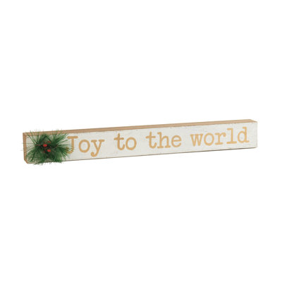 Plaque de table «Joy to the world» - Joy