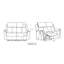 Bergamo Genuine Leather Reclining Sofa-1163350636-1163350642