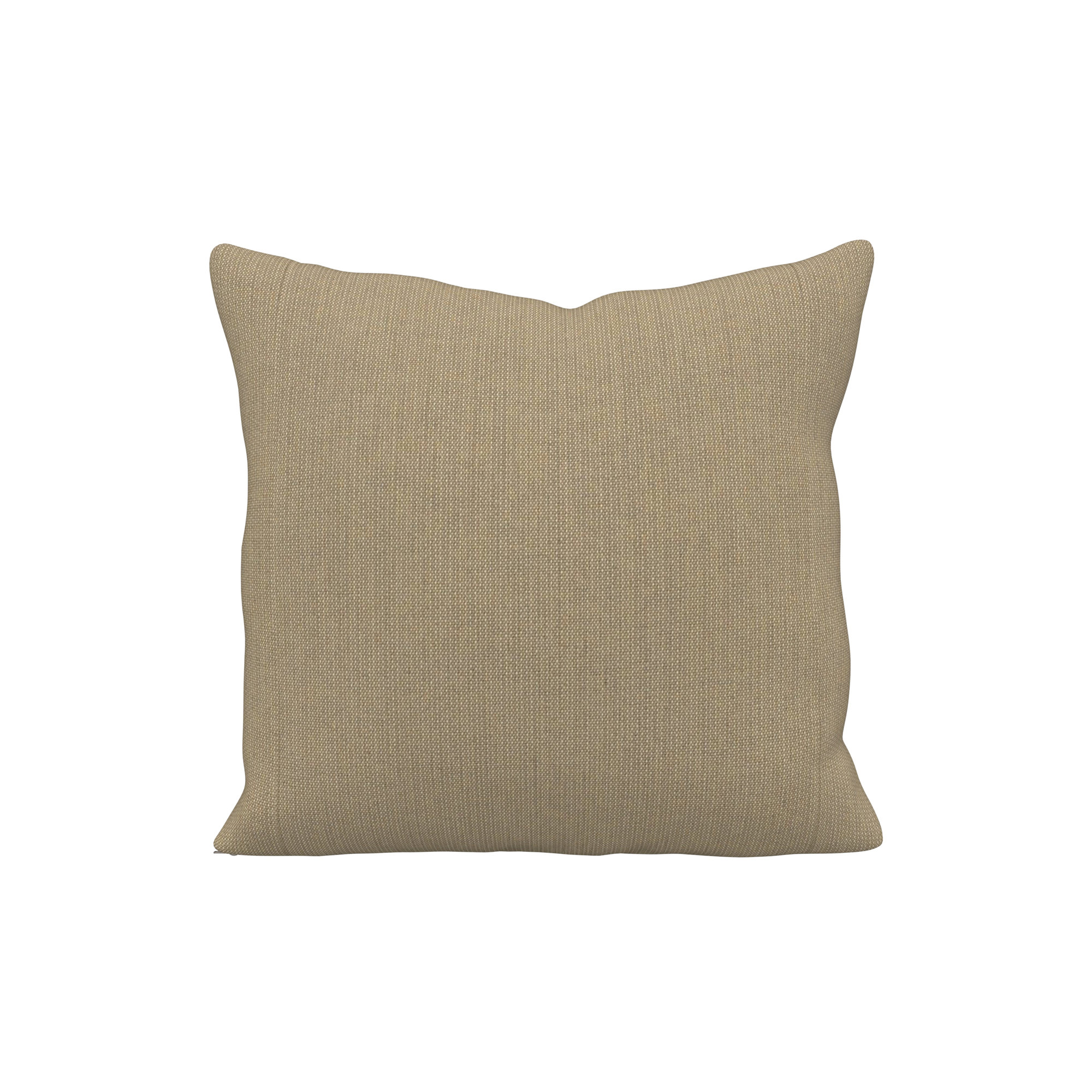 Indoor/Outdoor Throw Pillow, Square 20", Spectrum Mushroom Sunbrella® Plainweave