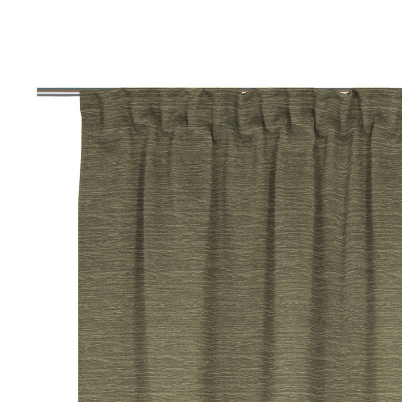 Breedlove Room Darkening Curtain Single Panel, 145cm H x 132cm W, Brown