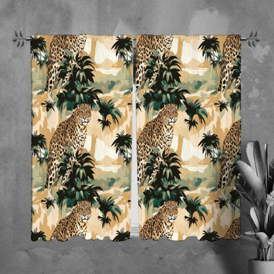 Paire de rideaux obscurcissant en polyester Yamilee