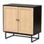 Armoire d'appoint ronde à 2 portes Bigner