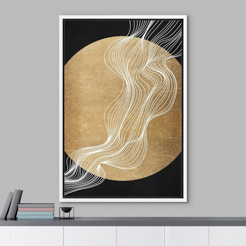 Soleil et lune, fumée géométrique, paysage, formes abstraites, illustrations, œuvre d'art moderne, alternative bohémienne