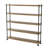 60 Inch Long Bookcase With Pipe Brackets, 11.25" Deep And 1.5" Thick Real Wood Shelves, Pipe Bookshelves For Home Organization, Industrial Shelving Unit, Farmhouse & Boho Decor, 5 Tier, Burnt