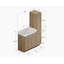 Ensemble de meuble-lavabo simple 51 po Disar-117787980