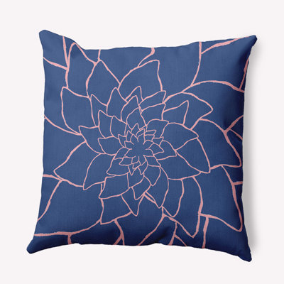  Floral Indoor/Outdoor Reversible Throw Pillow