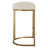 Upholstered Counter Stool with Metal Frame-85879813