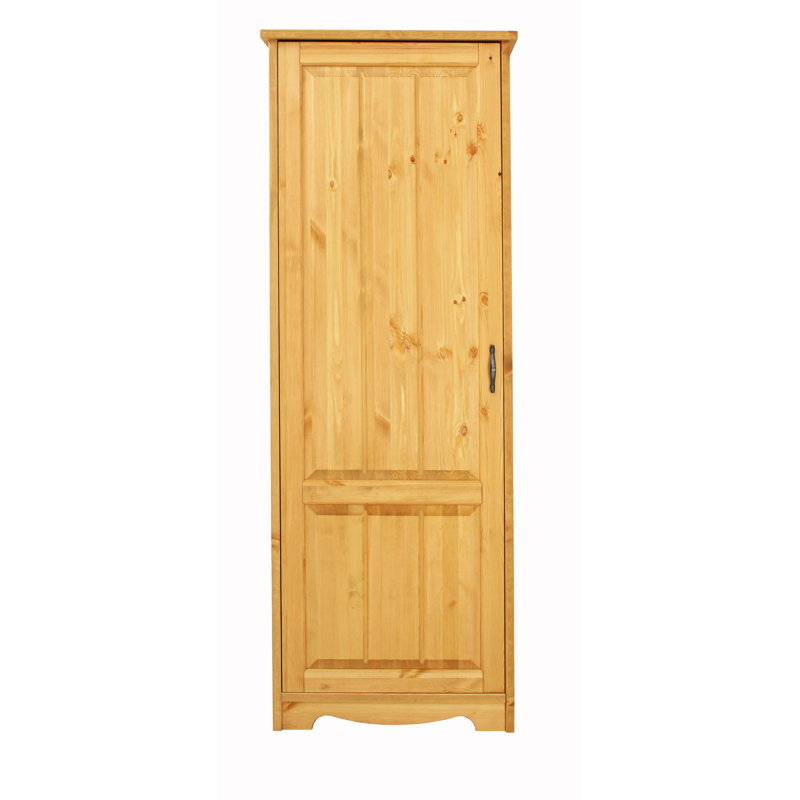Ferrell 1 Door Solid Wood Wardrobe, Oiled