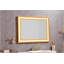 Miroir mural de salle de bain 48 * 36 avec lumière élevée et contrôle anti-buée-1599655743