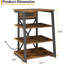 Solid Wood 77.47cm H Media Shelves