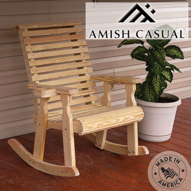 Chaise berçante Amish Casual 600 lb, Cèdre
