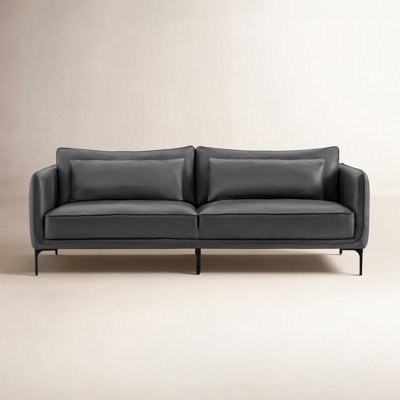 Rae Genuine Leather Upholstered Sofa