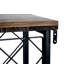 42 Bottle Metal / Wood Floor / Console Wine Bottle Rack in Black / Brown